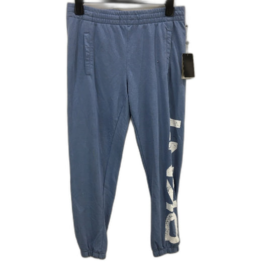 DKNY Sport Blue Cotton Blend Elastic Waist Classic Trackpants Ladies Size S NEW