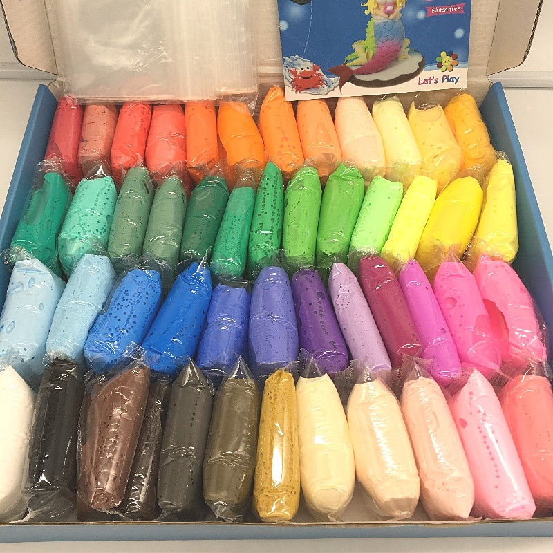 Ixiaoyoo 49 Colours Air Dry Non-Toxioc Super Soft Modelling Clay Kit Ages 3+ NEW