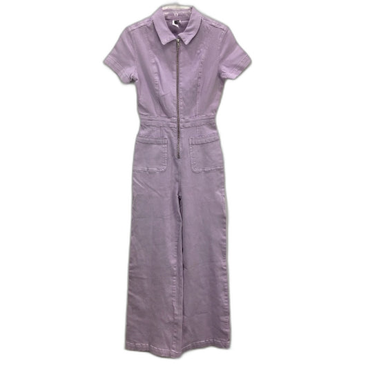 Insight Lilac Purlpe All In One Zip Up SS Denim Coveralls Ladies Size XS NEW