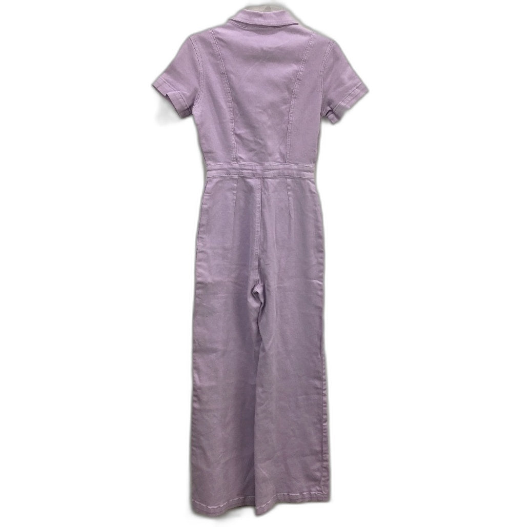 Insight Lilac Purlpe All In One Zip Up SS Denim Coveralls Ladies Size XS NEW