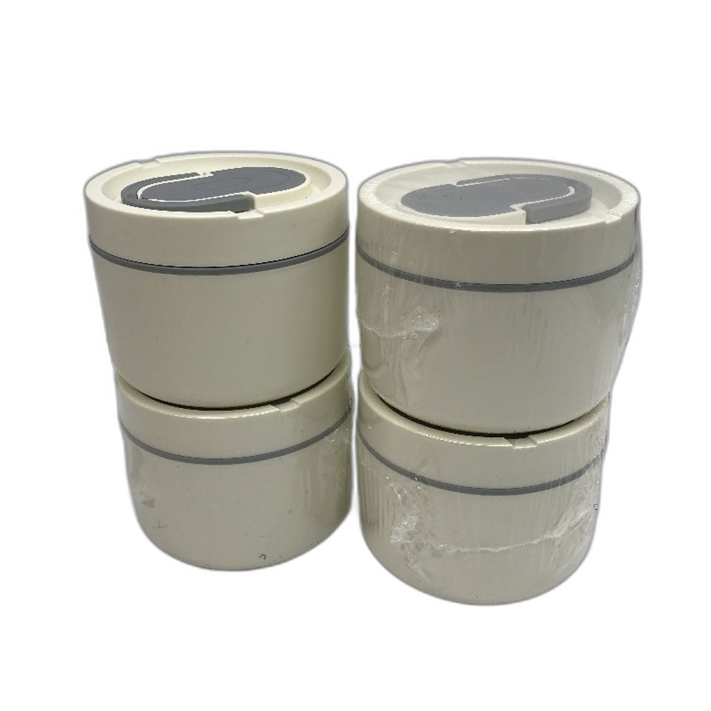 Adando 4pk Stainless Steel Thermal Insulated Round Containers with Lunchbag NEW