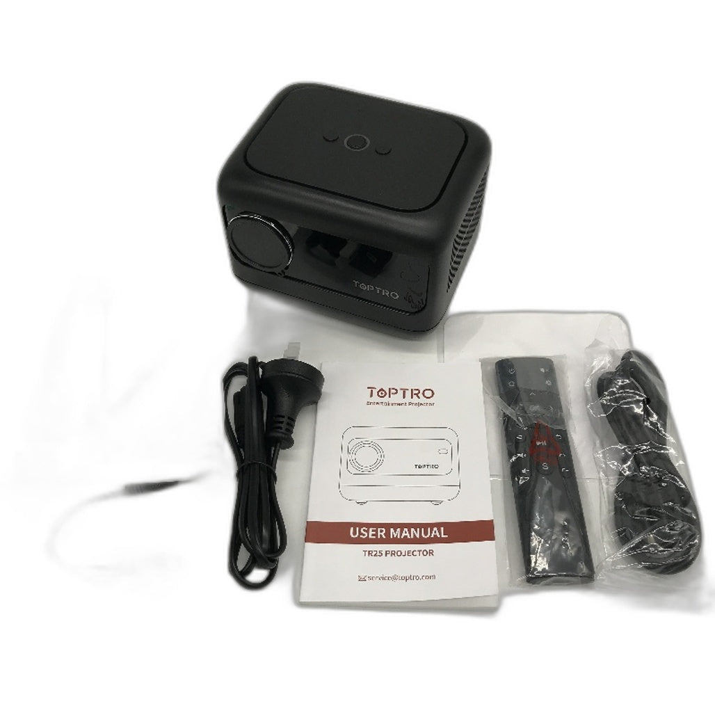 TOPTRO TR25 HiFi 1080p Portable Smart Mini Home Video Projector DEMO