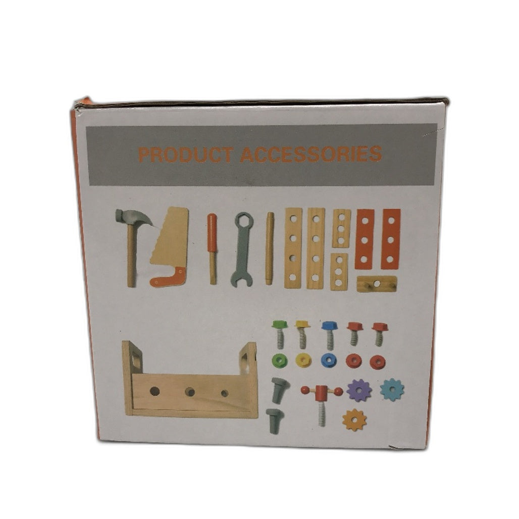 Nut Toolbox Kids Wooden Tool Multiple Transformation Tactile Toy Set NEW