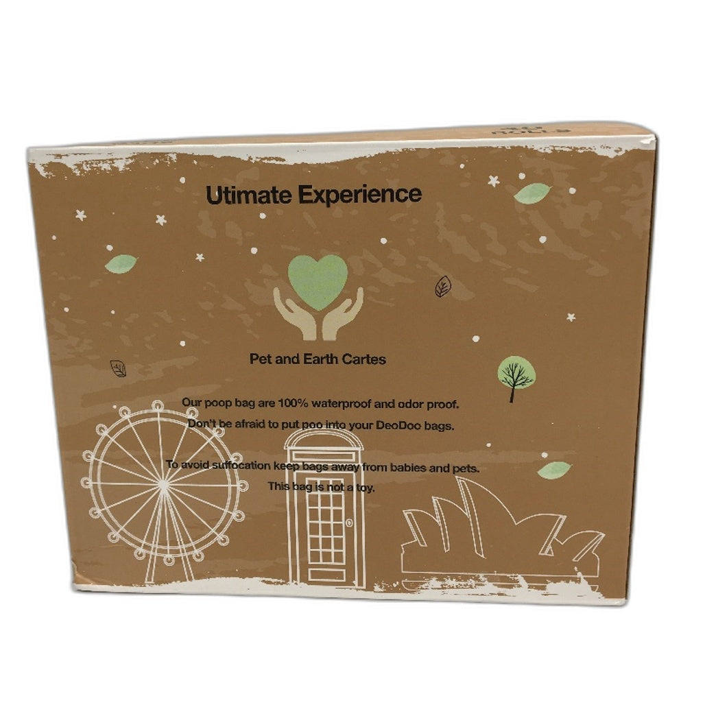 Deo Doo 480 Piece Biodegradeable Unscented XL Handle Green Pet Poo Bags NEW