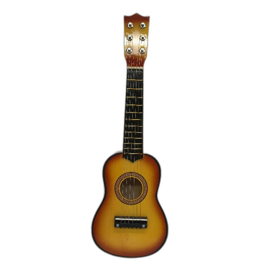 21 Inch Beginner 6 String Yellow Mini Acoustic Guitar for Kids NEW