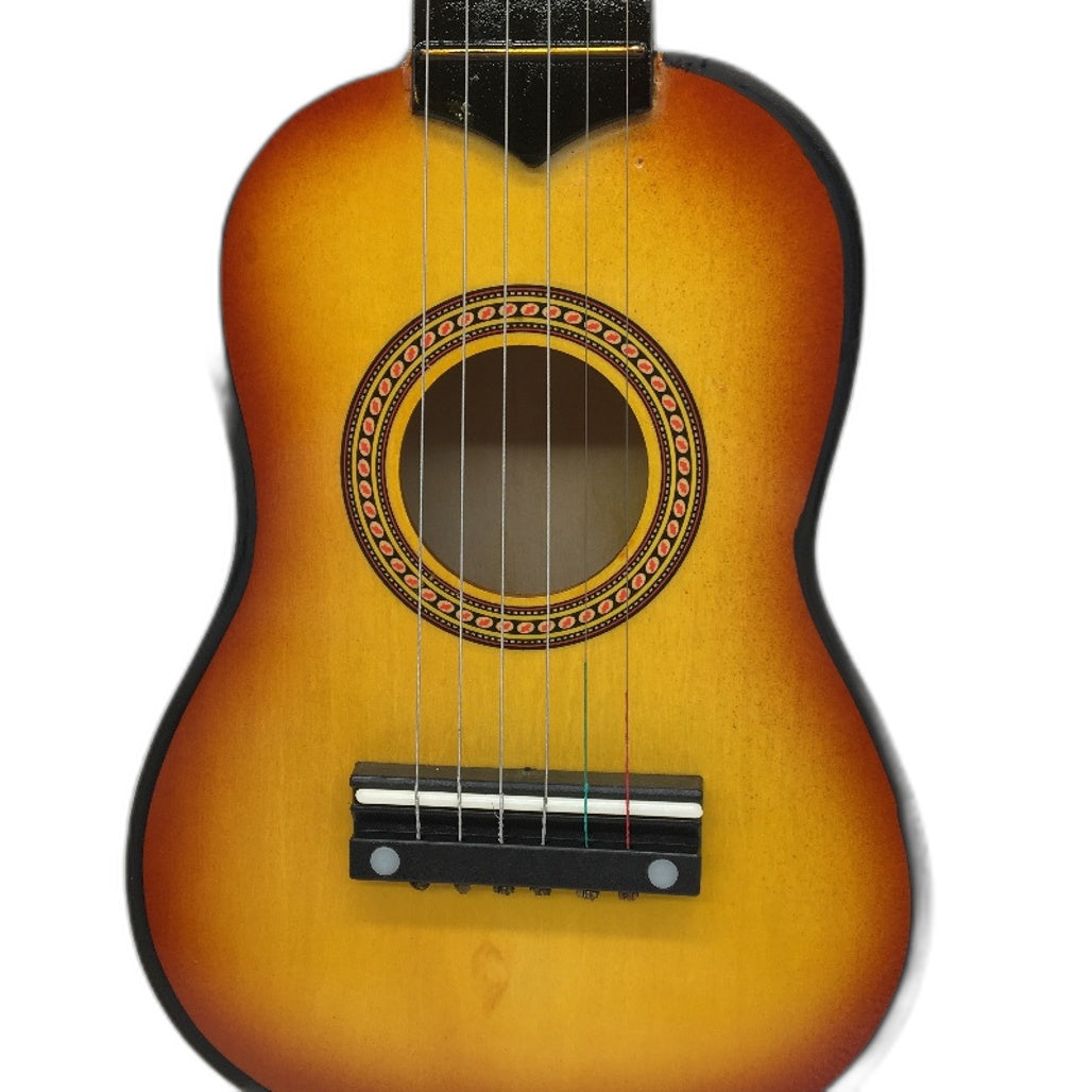21 Inch Beginner 6 String Yellow Mini Acoustic Guitar for Kids NEW