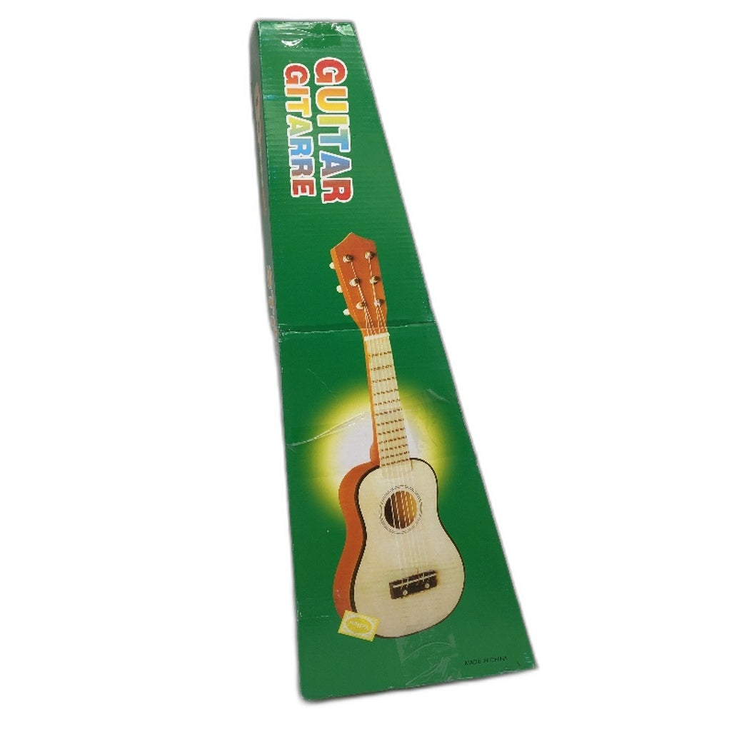 21 Inch Beginner 6 String Yellow Mini Acoustic Guitar for Kids NEW
