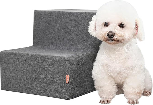 Sted 2 Step High Density Foam Nonslip Pet Stairs with Machine Washable Cover NEW