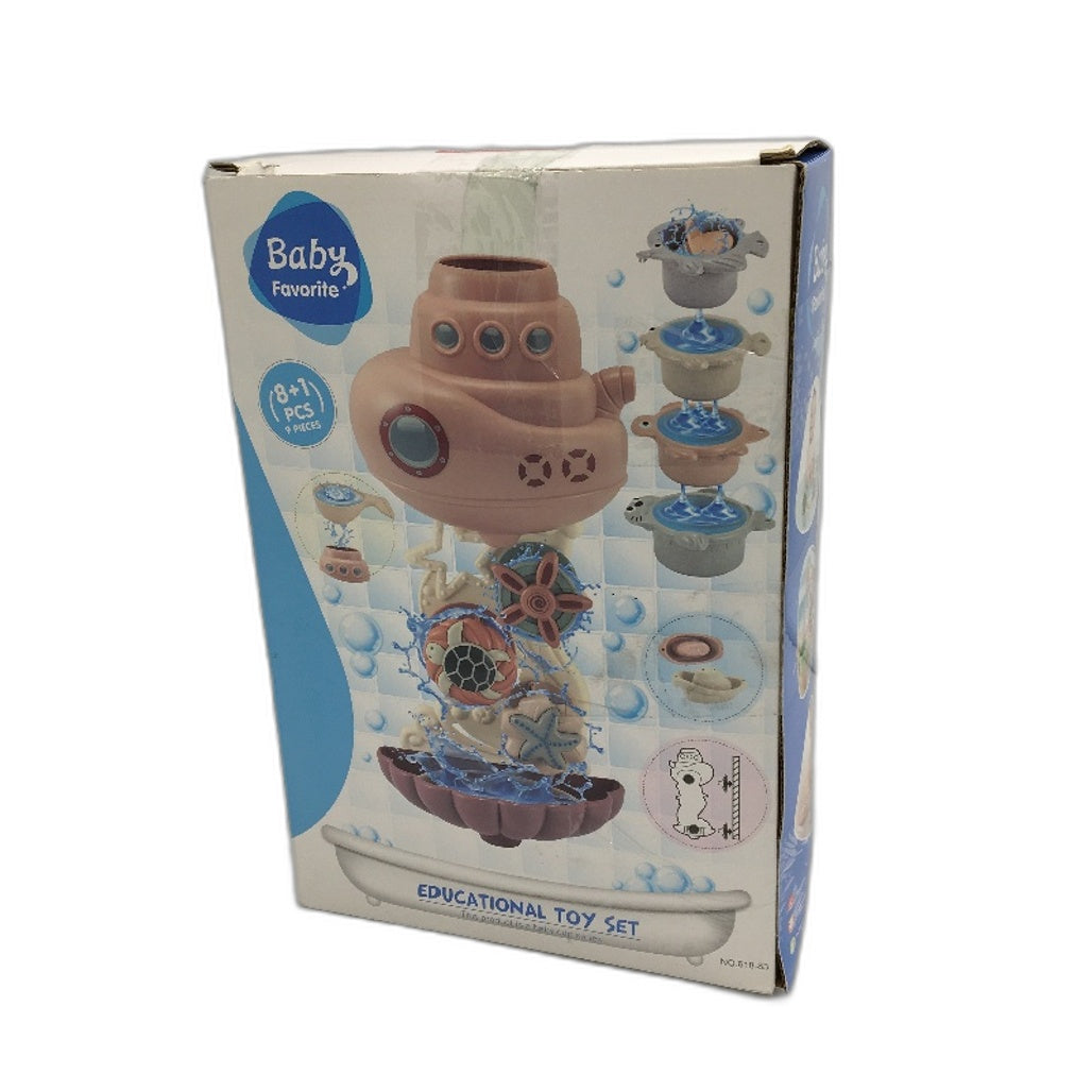 Epzia Interactive Baby Bath Beige Bath Playtime Toy Set Ages 18 Plus Months DEMO