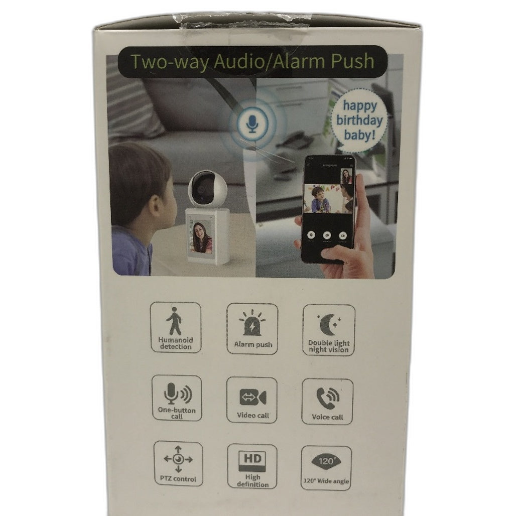 Two Way Calling Smart Video Camera with 2.8 Inch 1080p Monitor Screen DEMO