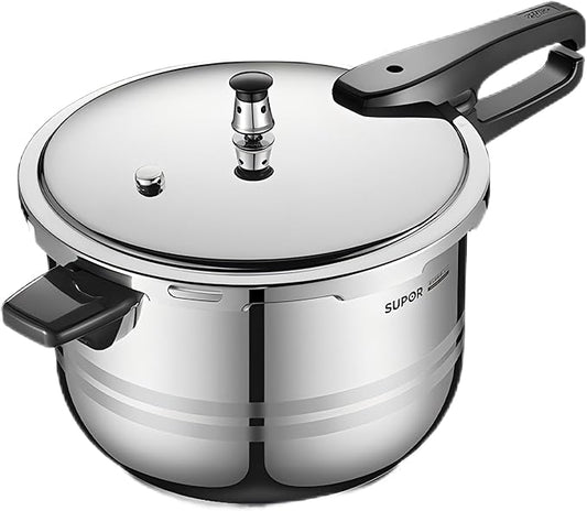 Supor 4 Litre 90kPa Stainless Steel Silver Gas and Induction Pressure Cooker NEW