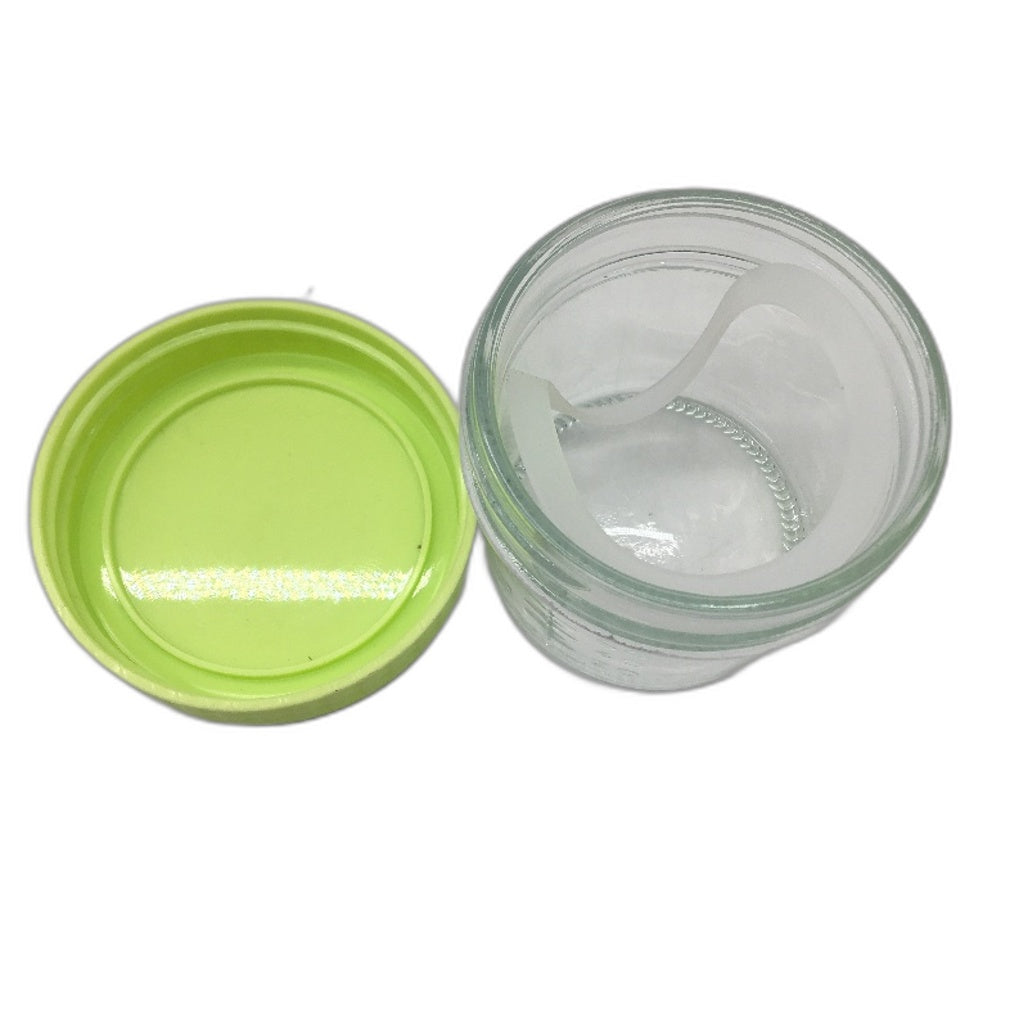 20 Pack 60ml Pastel Multicoloured Lid Glass Baby Food Storage Jars NEW