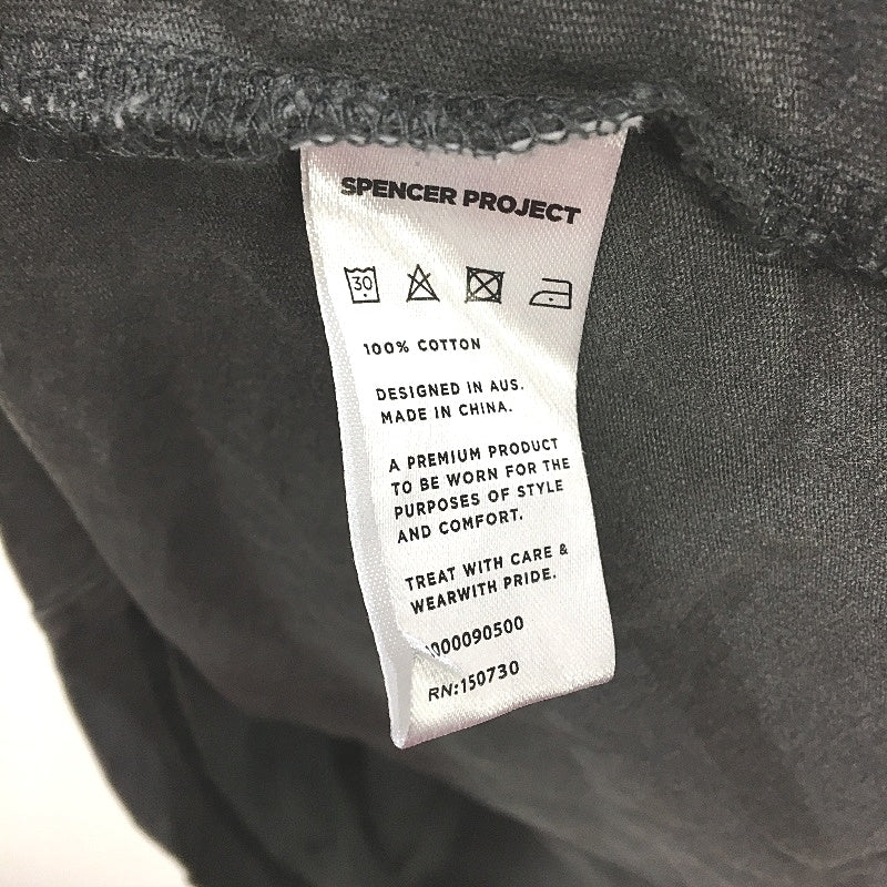 Spencer Project Fade Black 100% Cotton Classic Style T-Shirt Mens Size L NEW