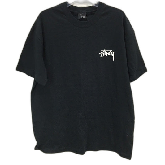 Stussy Black 100% Cotton Mushroom Print Classic Style T-Shirt Mens Size L NEW