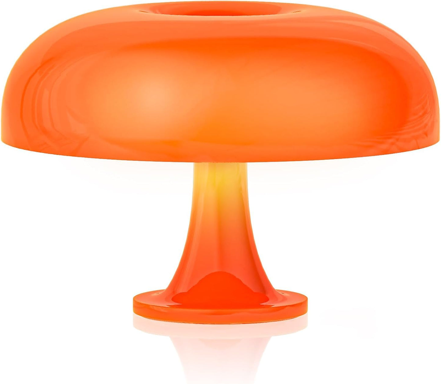 Orange Retro Style Led Mushroom Corded Electric Table Desk Lamp Inc 4 Bulbs NEW