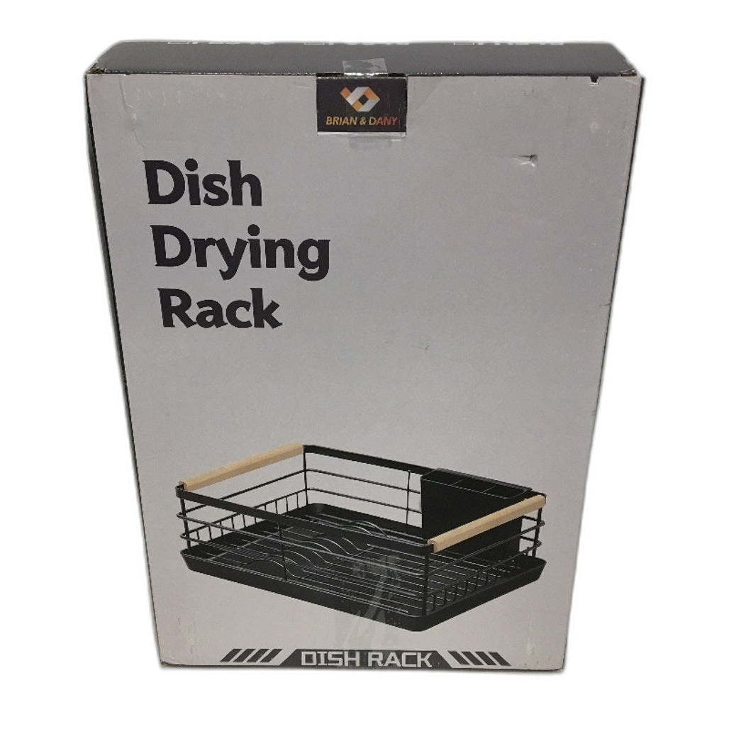 Brian & Dany White Stainless Steel Dish Drying Rack With Under Tray NEW