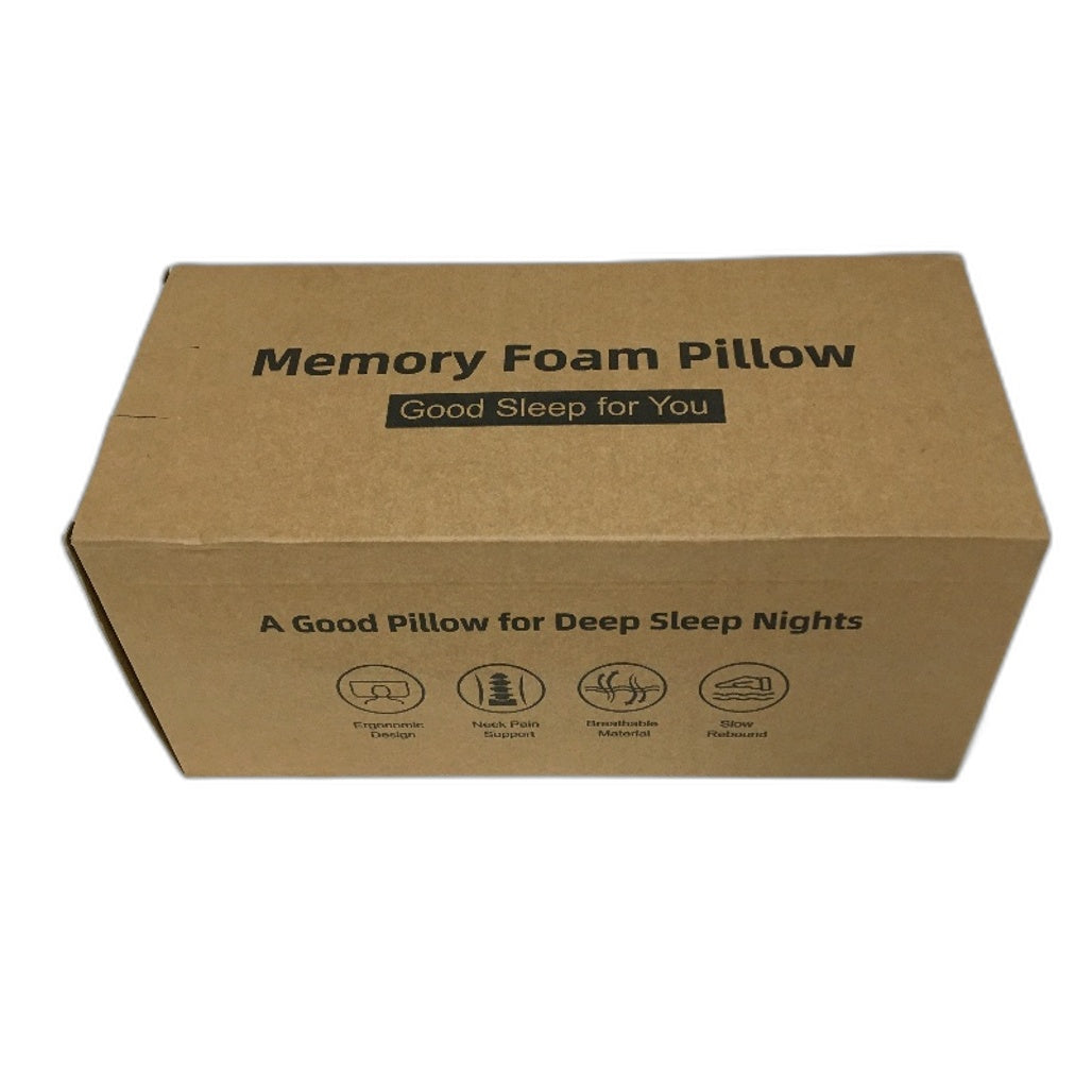 Jinxia Memory Foam Ergonomic Contour Cloud Pillow With Breathable Pillowcase NEW