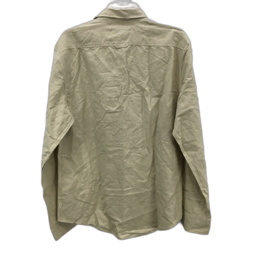 Arvust Grover Long Sleeve Linen Cotton Blend Button Casual Shirt Mens Size L NEW