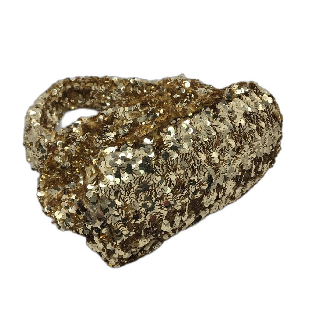 Target Small Gold Sequin Magnetic Clasp Shoulder Mini Hand Bag NEW