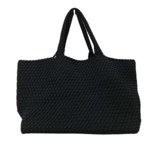 Target Sample Extra Large Black Weave Open Style Beach Tote Shoulder Bag NEW