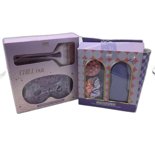 OXX 2pk 5pc Sleeping Beauty and Chill Out Purple Self Care Bundle NEW