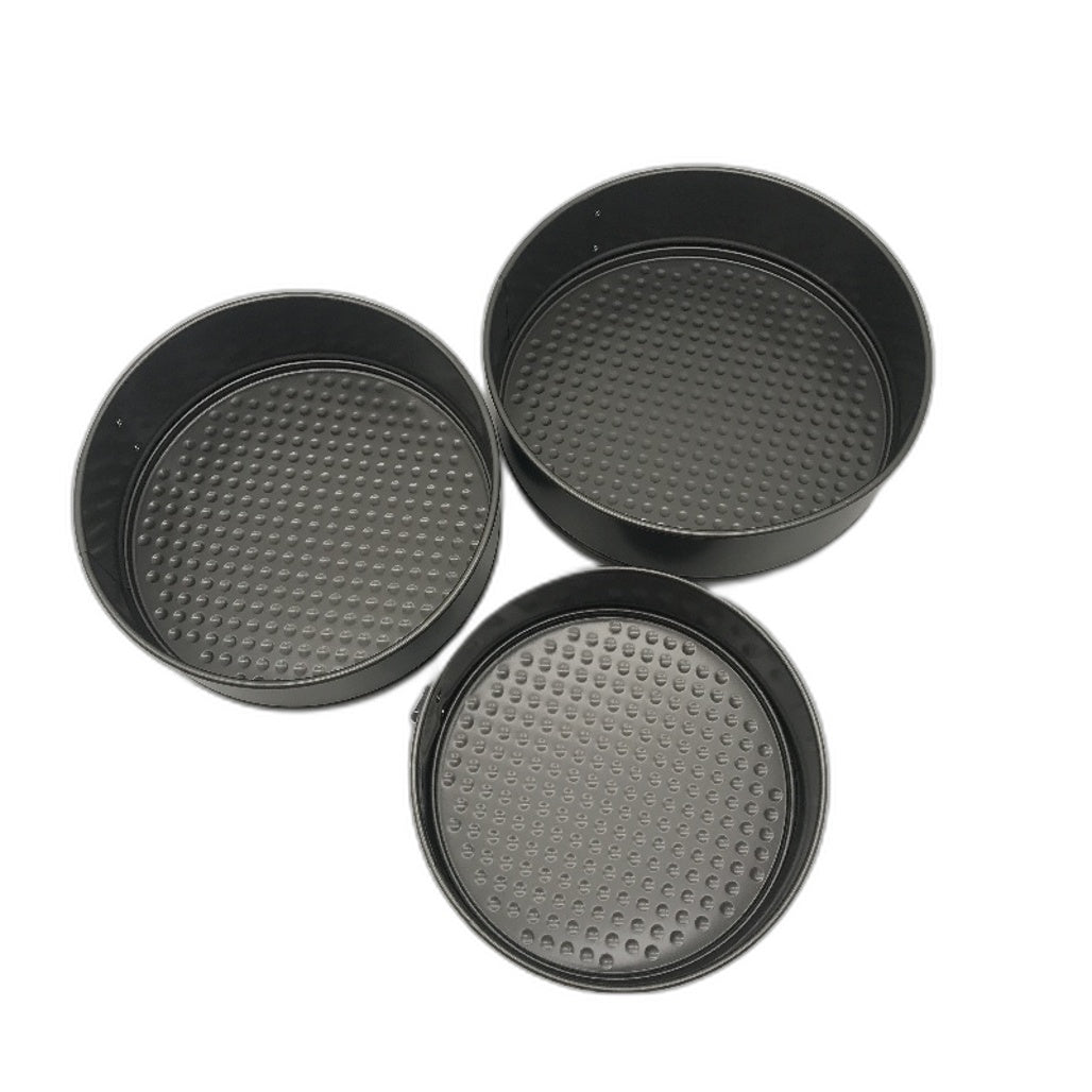 3 Piece Springform Circle Shape Cake Pan Mould Set with Removable Base NEW
