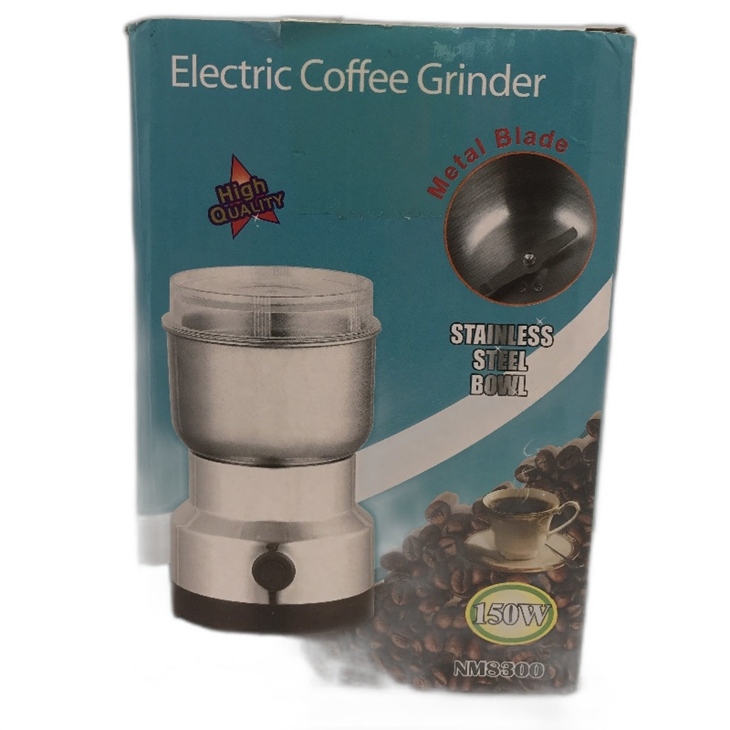 50g Capacity Silver Stainless Steel 150W Electric Coffee Grinder DEMO