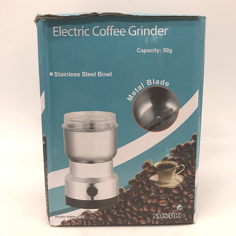 50g Capacity Silver Stainless Steel 150W Electric Coffee Grinder DEMO