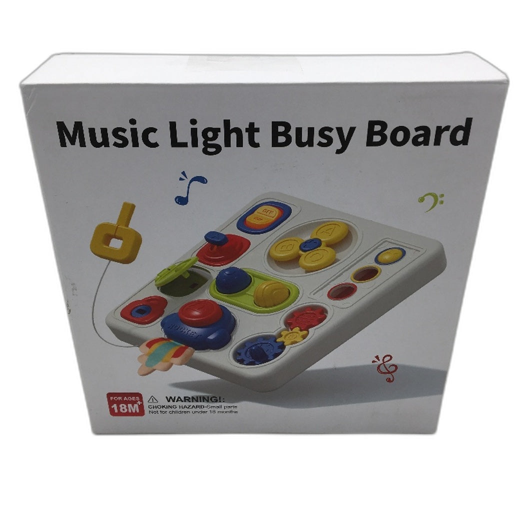 Baby Music and Light Fidget Learning Busy Board for Ages 18 Months Plus NEW