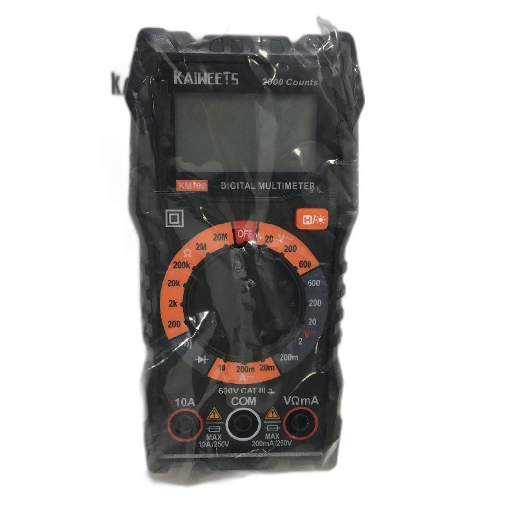 KAIWEETS KM100 2000 Counts Electrician Amp Tester Digital Multimeter NEW