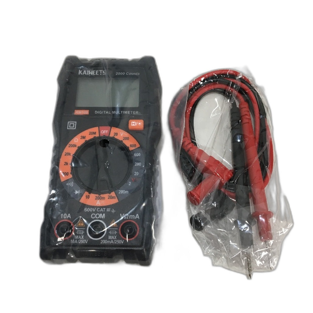 KAIWEETS KM100 2000 Counts Electrician Amp Tester Digital Multimeter NEW