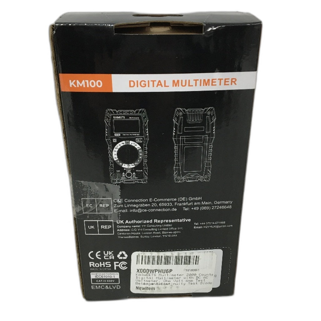 KAIWEETS KM100 2000 Counts Electrician Amp Tester Digital Multimeter NEW