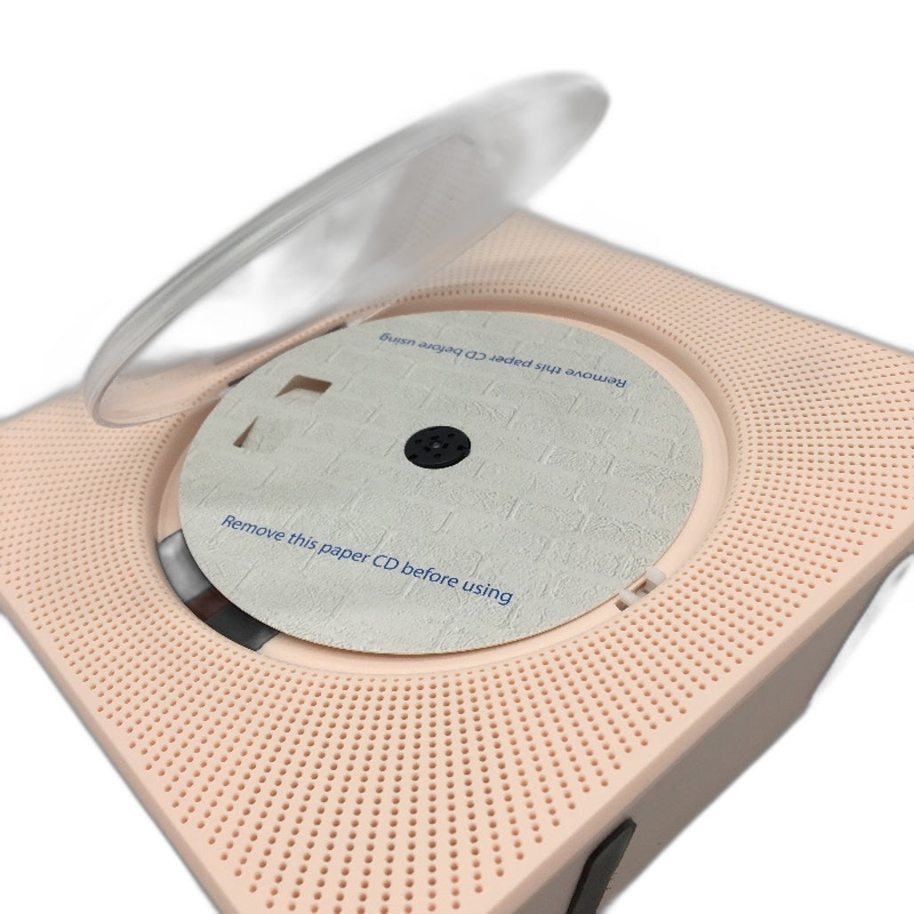 KC-806 Portable Standing CD Music Player with Built In Speakers in Pink NEW