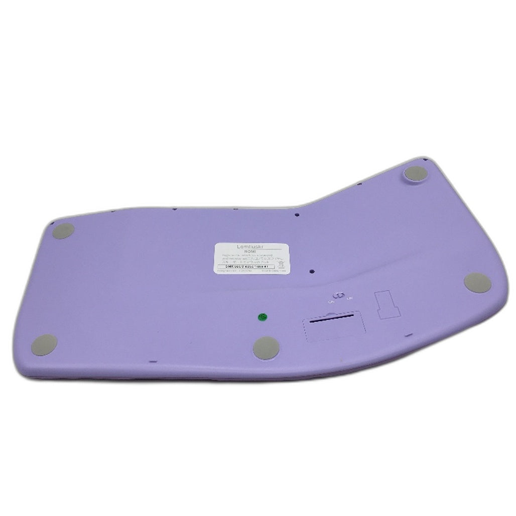 Lomiluskr NOMI Ergonomic Retro Sound Purple Wireless Keyboard and Mouse Set NEW