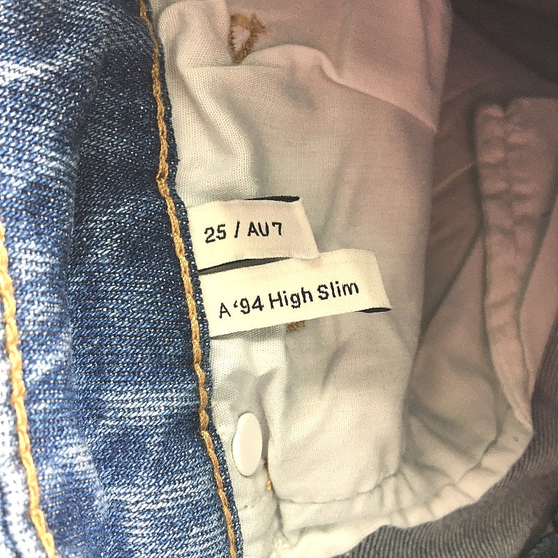 Abrand A 94 Slim Classic Blue Cotton Denim Jeans Ladies Size 25 / AU 7 NEW