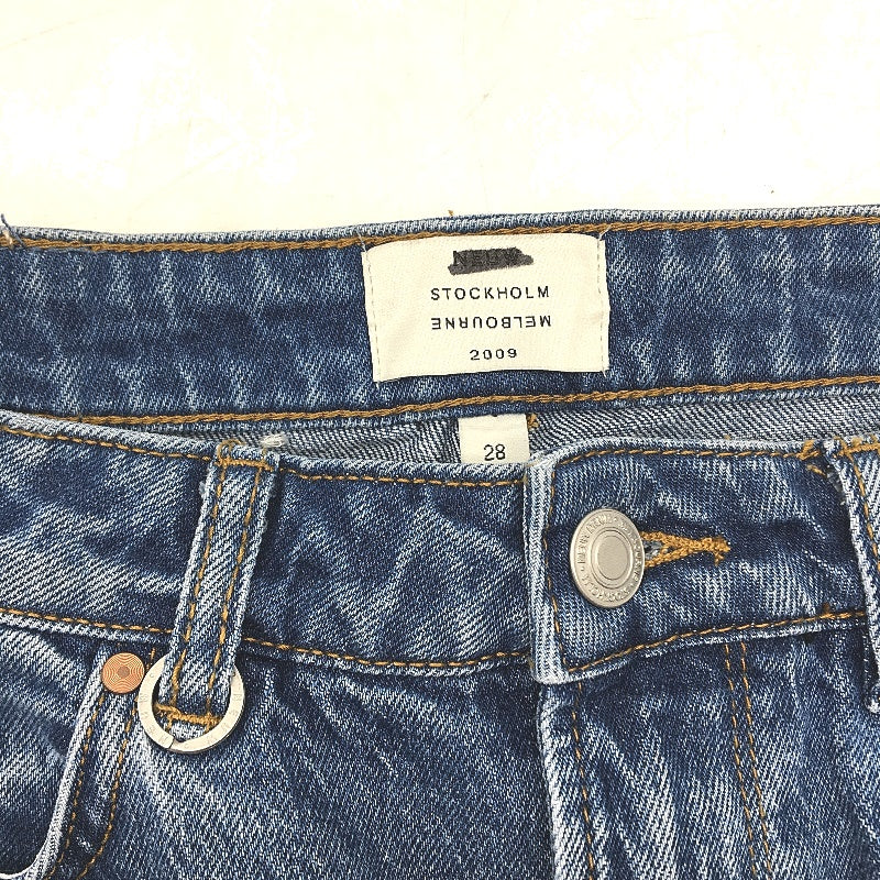 NEUW Nico Straight High Rise Ophelia Blue Denim Jeans Ladies Size 28 NEW