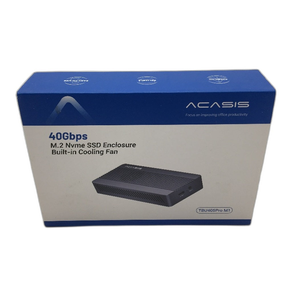 ACASIS TBU405Pro M.2 40Gbps Speed NVMe SSD Built-in Cooling Fan Enclosure DEMO