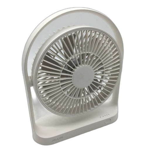 Jisulife FA19 15Hr 4 Speed Adjustable Small Portable Desk Fan in White NEW