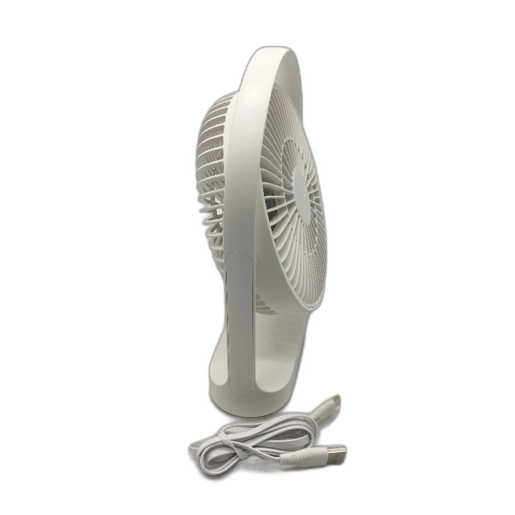 Jisulife FA19 15Hr 4 Speed Adjustable Small Portable Desk Fan in White NEW