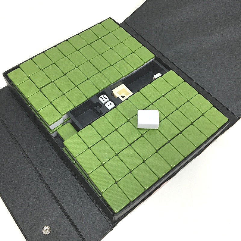 144 Piece Large 36mm Portable Chinese Mahjong Board Game Tile Set NEW