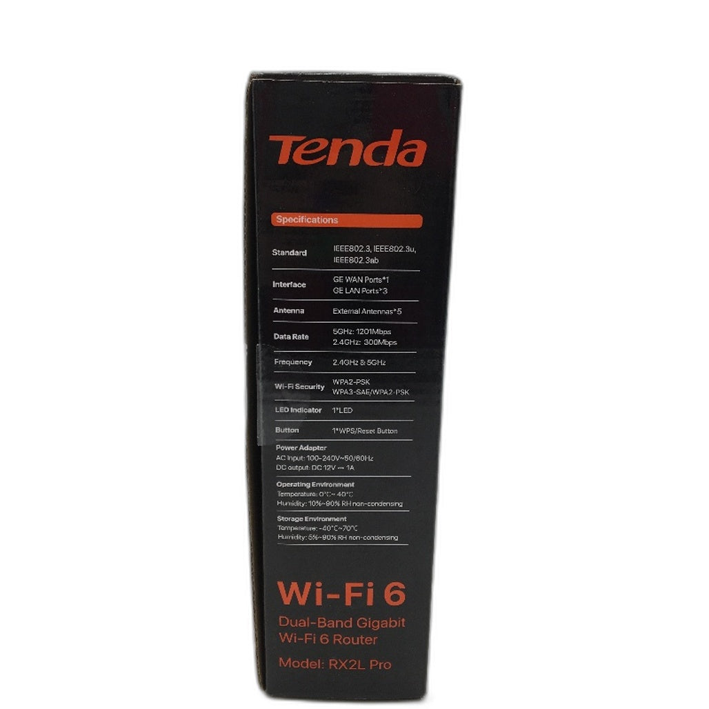 Tenda RX2L Pro AX1500 Wifi 6 Dual Band Gigabit Wireless Internet Router NEW