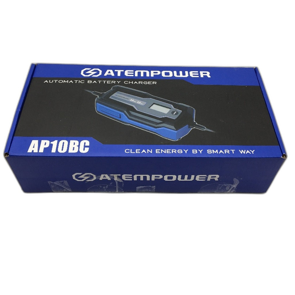 ATEMPOWER AP10BC 160W IP65 10Amp 3-300Ah Automatic Battery Charger NEW