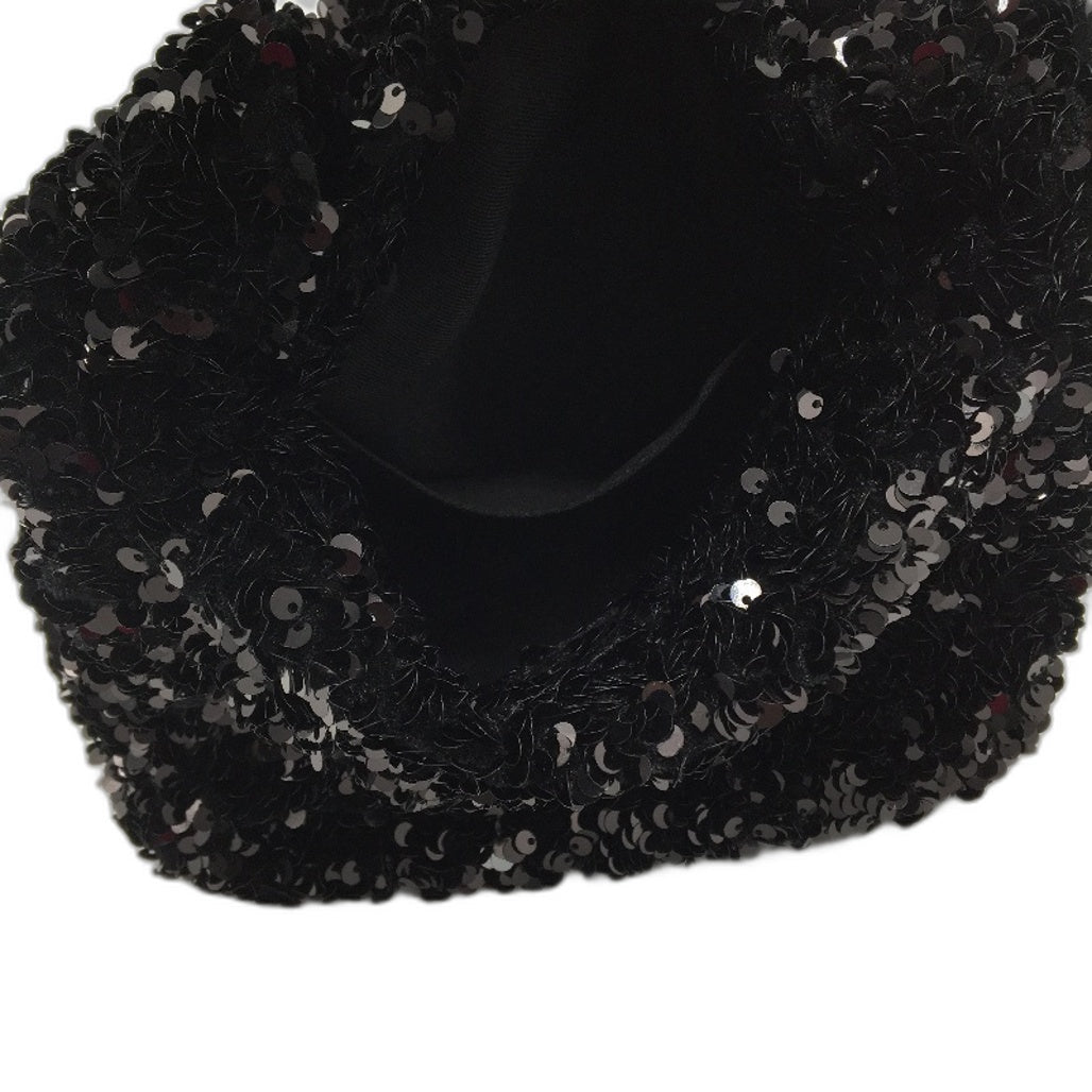 Target Small Black Sequin Magnetic Clasp Fully Lined Shoulder Mini Hand Bag NEW