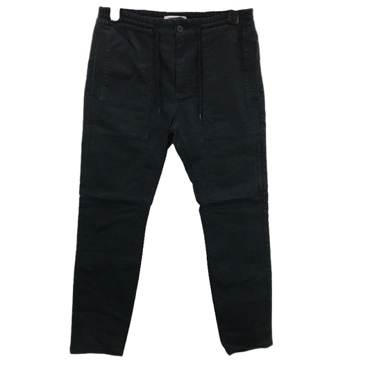Jeanswest Black Drawstring & Zip Jax Tapered Utility Pants Mens Size 32 NEW