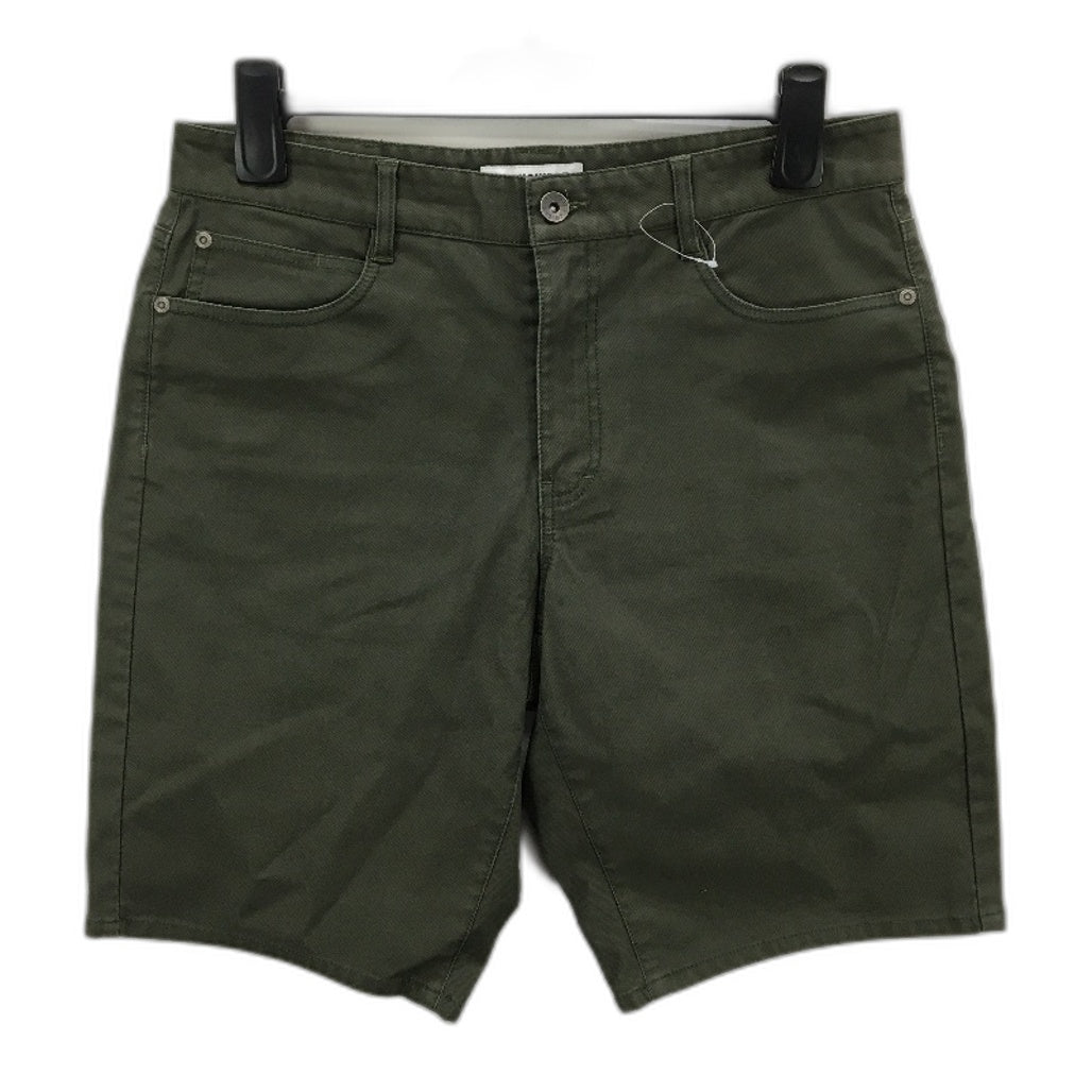 Jeanswest Dark Olive Green Regular Fit 5 Pocket Classic Shorts Mens Size 32 NEW