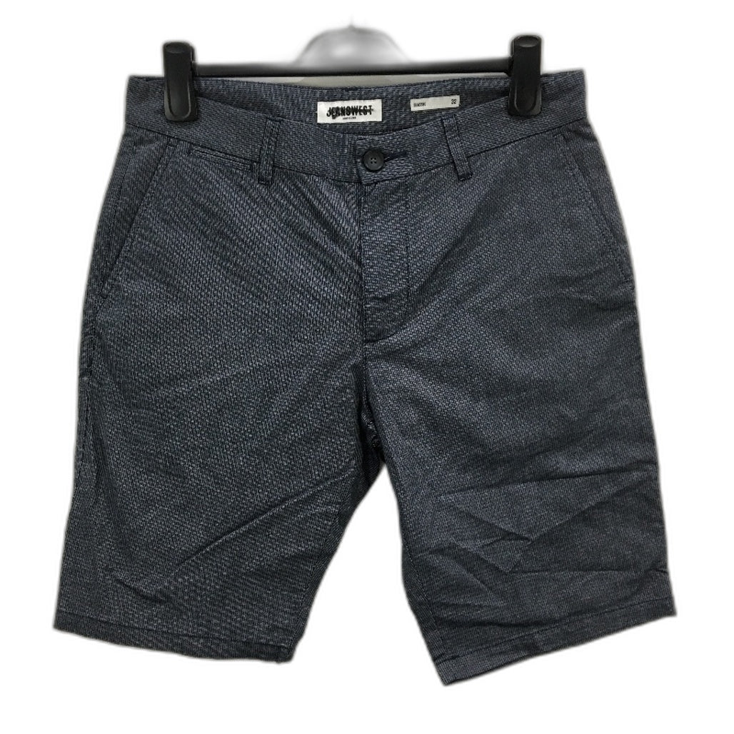 Jeanswest Navy Blue Micro Stripe Classic Fit Chino Style Shorts Mens Sze 32 NEW