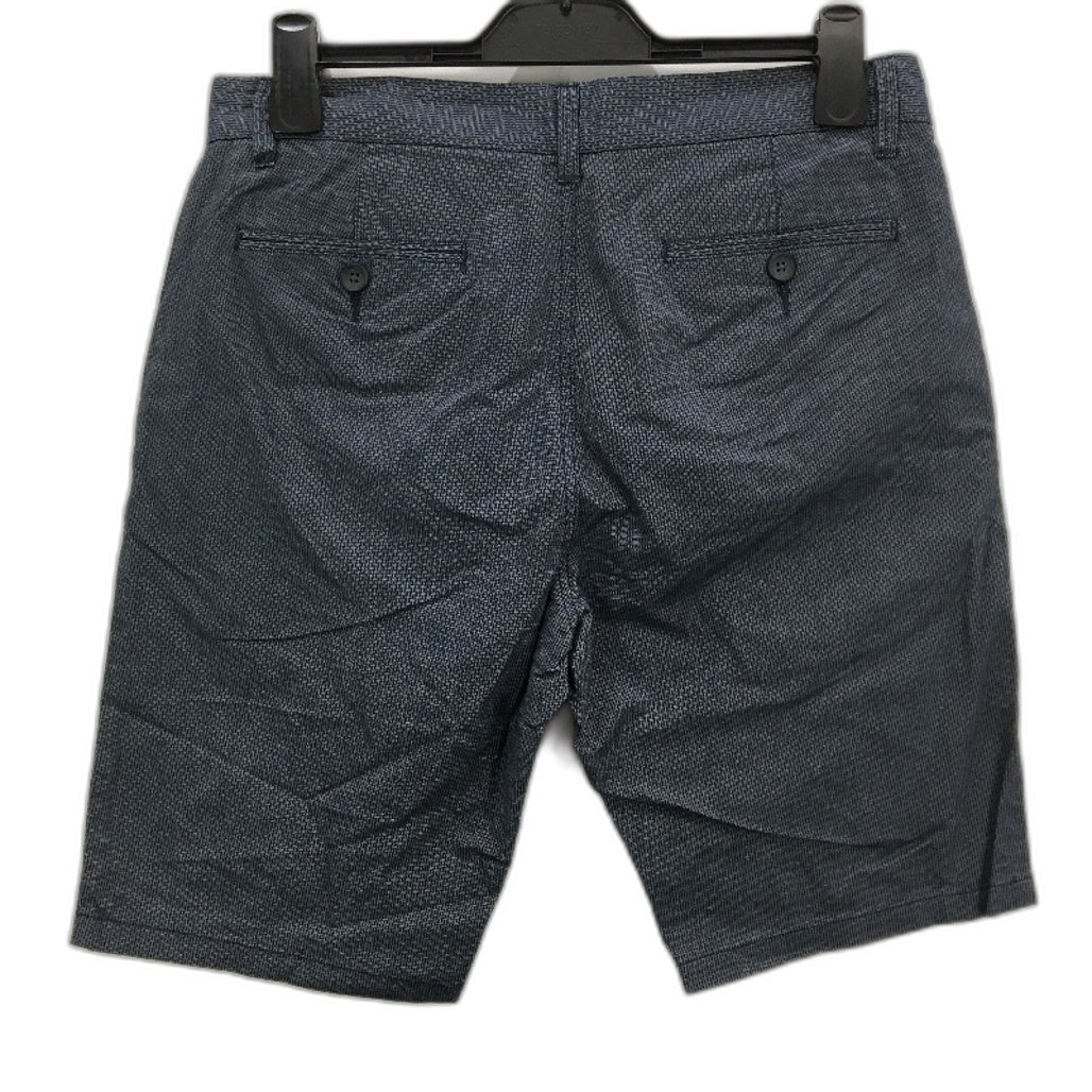 Jeanswest Navy Blue Micro Stripe Classic Fit Chino Style Shorts Mens Sze 32 NEW