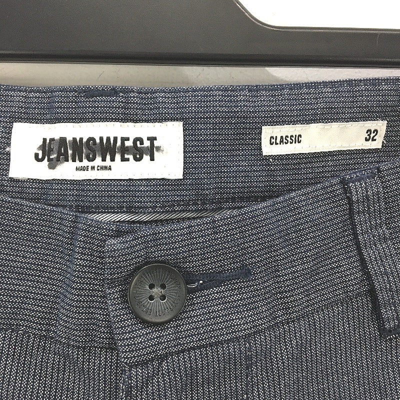 Jeanswest Navy Blue Micro Stripe Classic Fit Chino Style Shorts Mens Sze 32 NEW