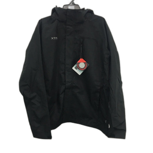 XTM Black Kakadu Seam Sealed Waterproof Rain Jacket Hooded Coat Mens Sze L NEW