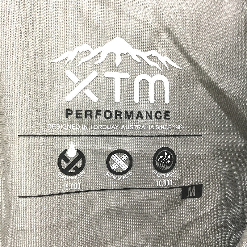 XTM Black Kakadu Seam Sealed Waterproof Rain Jacket Hooded Coat Mens Size M NEW